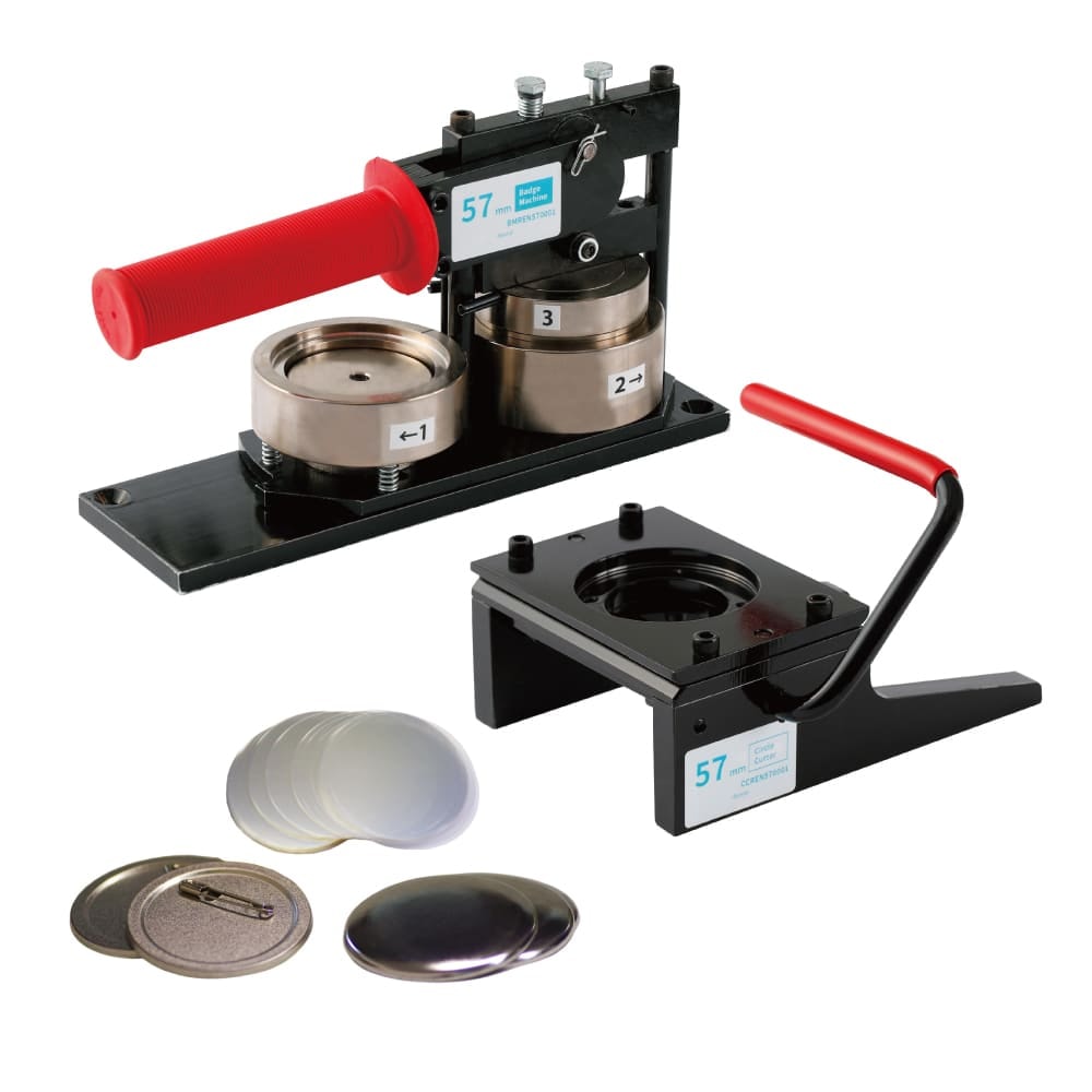 缶バッジマシンのレンタルセット内容