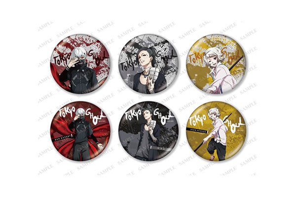 東京喰種 おおきなキラキラ缶バッジコレクション 戦闘ver 1box 6個入り リアライズのバッチリ缶バッジ